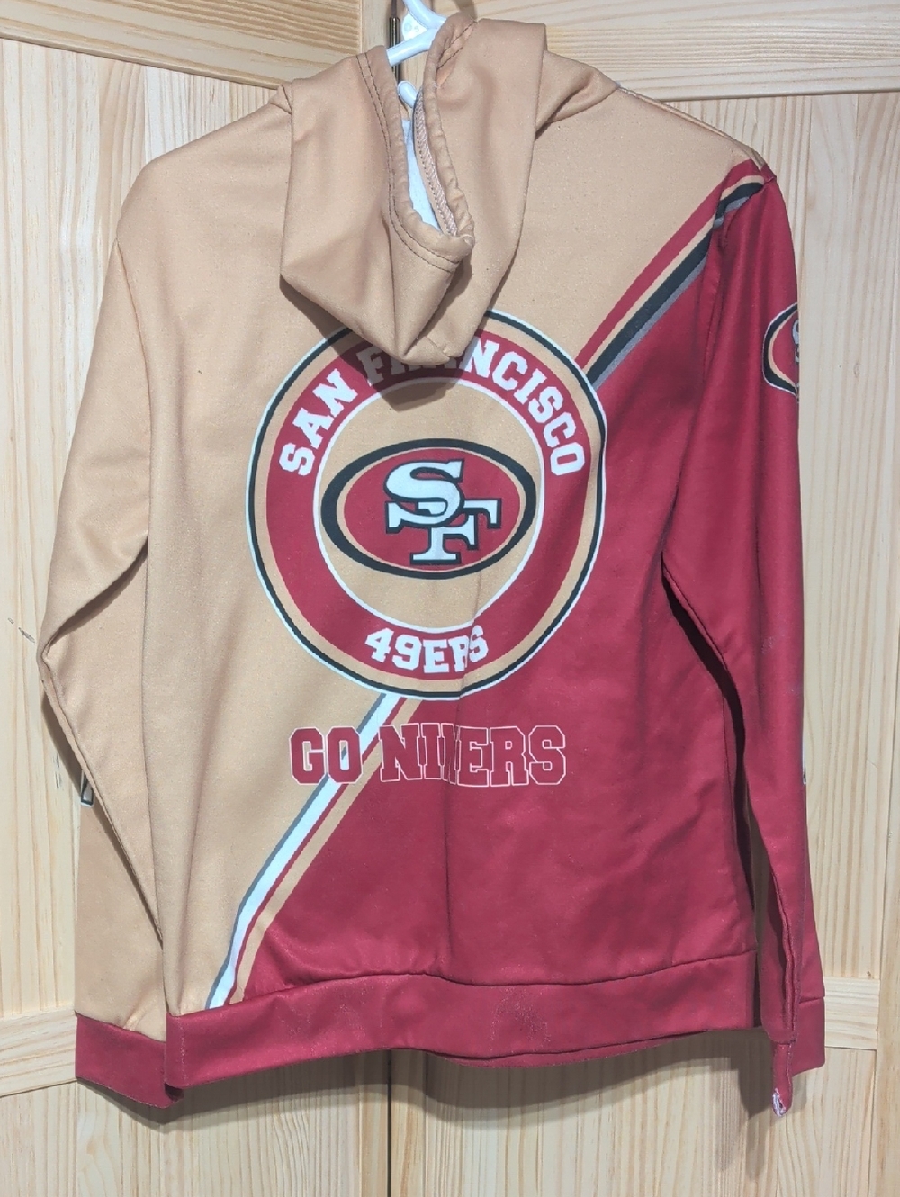 NFL San Francisco 49ers Red and Gold Hoodie